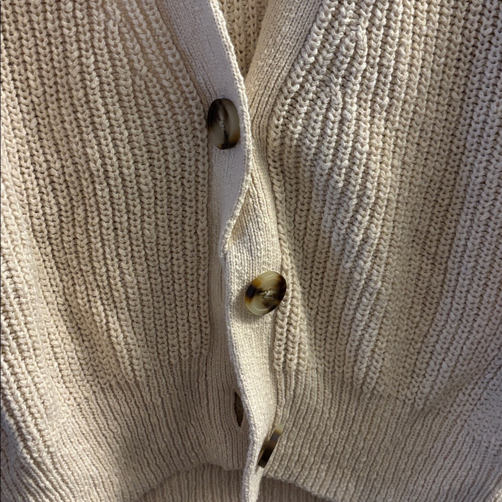Madewell Textured Cream Cardigan - Picture 4 of 5